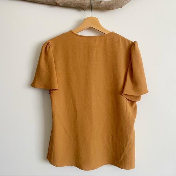 Calvin KleinTop | Size Small | Blouse | Brown | office clothing | dress shirt - Picture 2 of 3